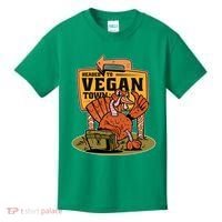 Headed To Vegan Town Chicken Kids T-Shirt thumb 0