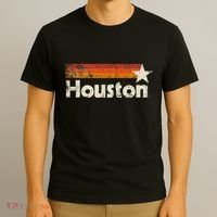 Houston Texas Vintage Houston Stripes Strong Old 70s 80s 90s T-Shirt thumb 3