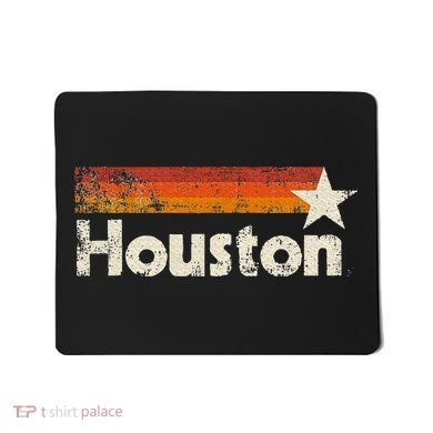 Houston Texas Vintage Houston Stripes Strong Old 70s 80s 90s Mousepad