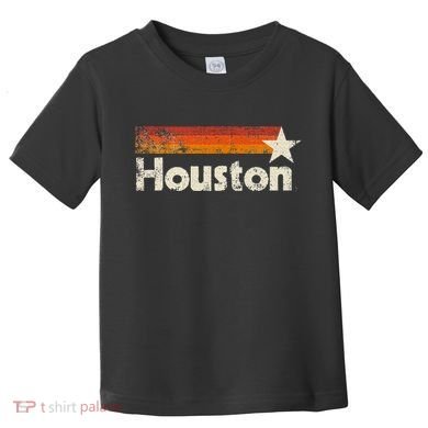 Houston Texas Vintage Houston Stripes Strong Old 70s 80s 90s Toddler T-Shirt