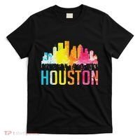 Houston Texas Watercolor Skyline Home State Souvenir Gift T-Shirt thumb 0