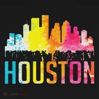 Houston Texas Watercolor Skyline Home State Souvenir Gift T-Shirt thumb 7