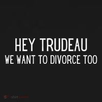 Hey Trudeau We Want To Divorce Too Ornament thumb 1