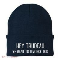 Hey Trudeau We Want To Divorce Too Beanie thumb 0
