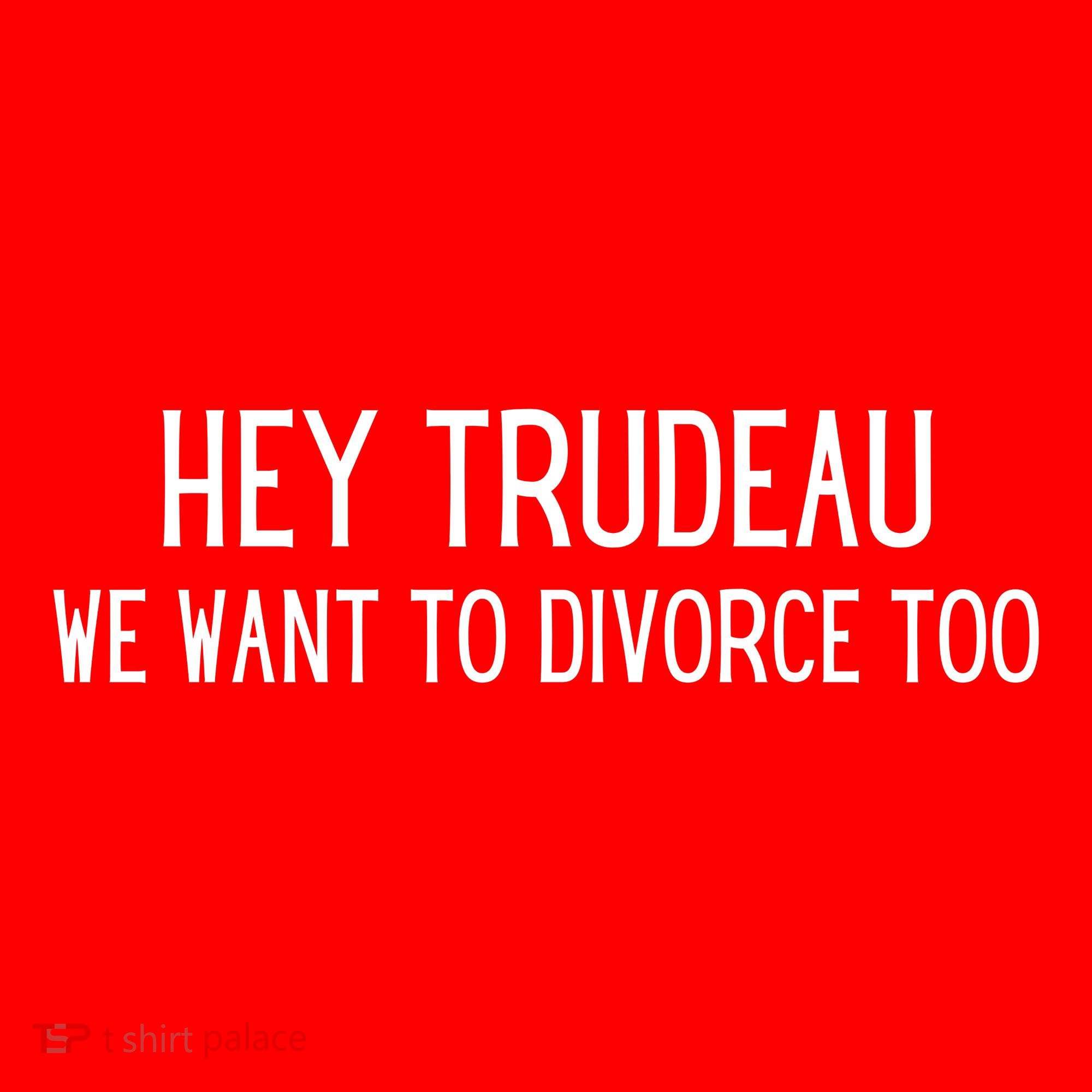 Hey Trudeau We Want To Divorce Too Santa Hat