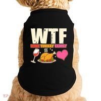 Holiday Time WTF Wine Turkey Family Doggie Tank thumb 0