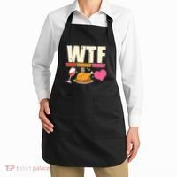 Holiday Time WTF Wine Turkey Family Apron thumb 2