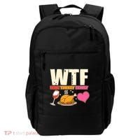 Holiday Time WTF Wine Turkey Family Backpack thumb 0