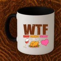 Holiday Time WTF Wine Turkey Family Coffee Mug thumb 2