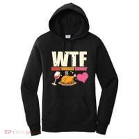 Holiday Time WTF Wine Turkey Family Women's Hoodie thumb 0