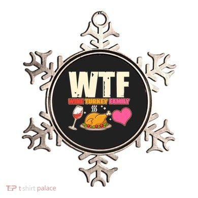 Holiday Time WTF Wine Turkey Family Ornament
