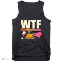 Holiday Time WTF Wine Turkey Family Tank Top thumb 0