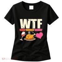 Holiday Time WTF Wine Turkey Family Women's T-Shirt thumb 0