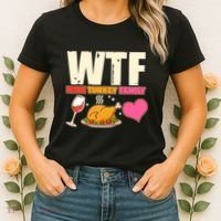 Holiday Time WTF Wine Turkey Family Women's T-Shirt thumb 2