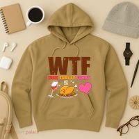 Holiday Time WTF Wine Turkey Family Hoodie thumb 3