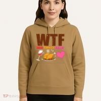 Holiday Time WTF Wine Turkey Family Hoodie thumb 5