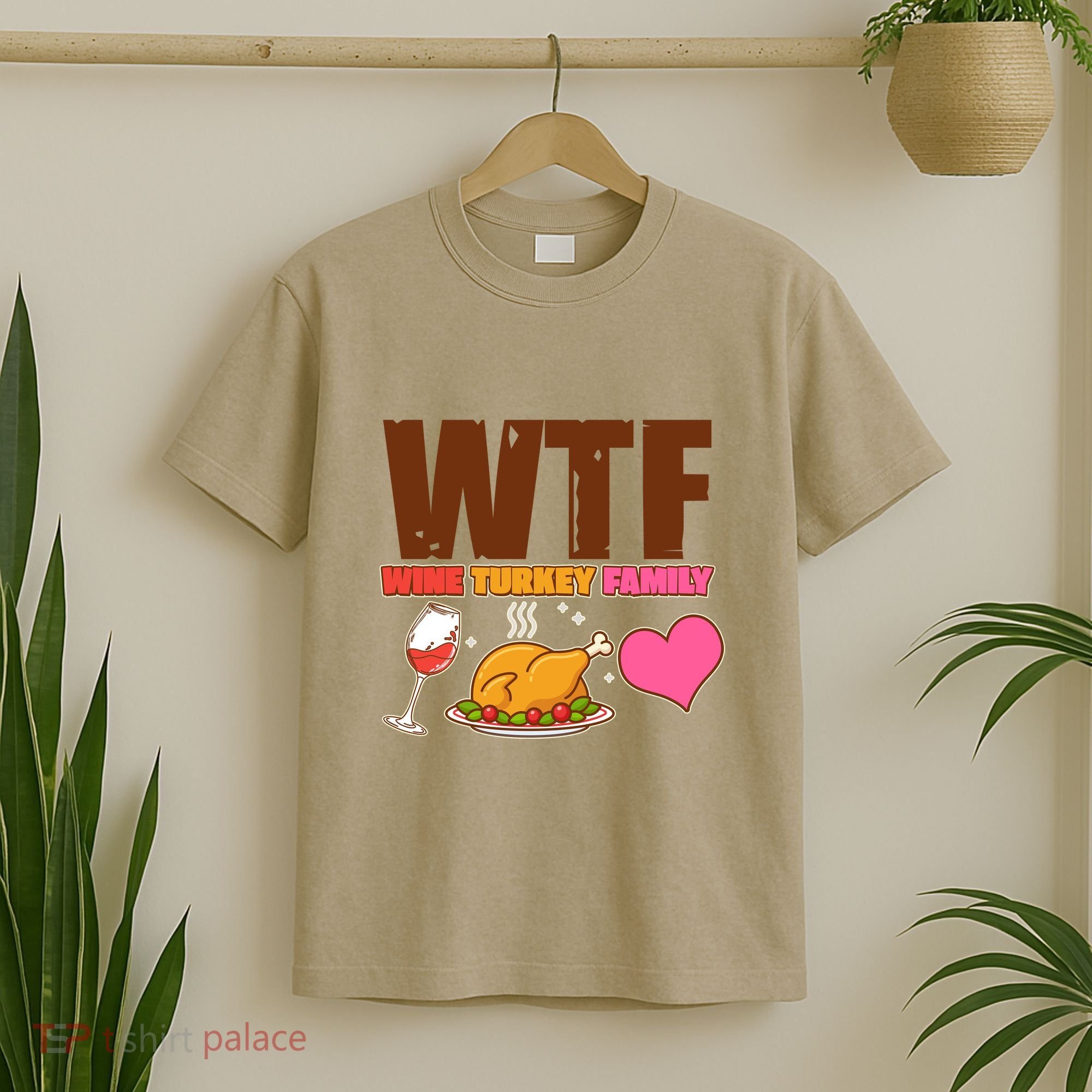 Holiday Time WTF Wine Turkey Family T-Shirt