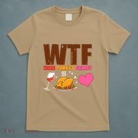 Holiday Time WTF Wine Turkey Family T-Shirt thumb 5