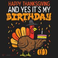 Happy Thanksgiving Yes Its My Birthday Turkey Beanie thumb 2