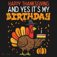 Happy Thanksgiving Yes Its My Birthday Turkey Baby Bodysuit thumb 2