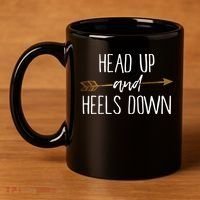 Head Up And Heels Down Shirts Horse Lovers 11oz C Handle Ceramic Mug thumb 4