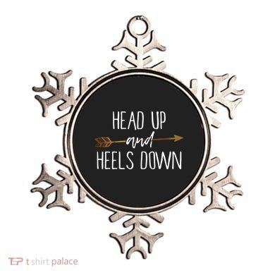 Head Up And Heels Down Shirts Horse Lovers Ornament