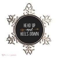 Head Up And Heels Down Shirts Horse Lovers Ornament thumb 0
