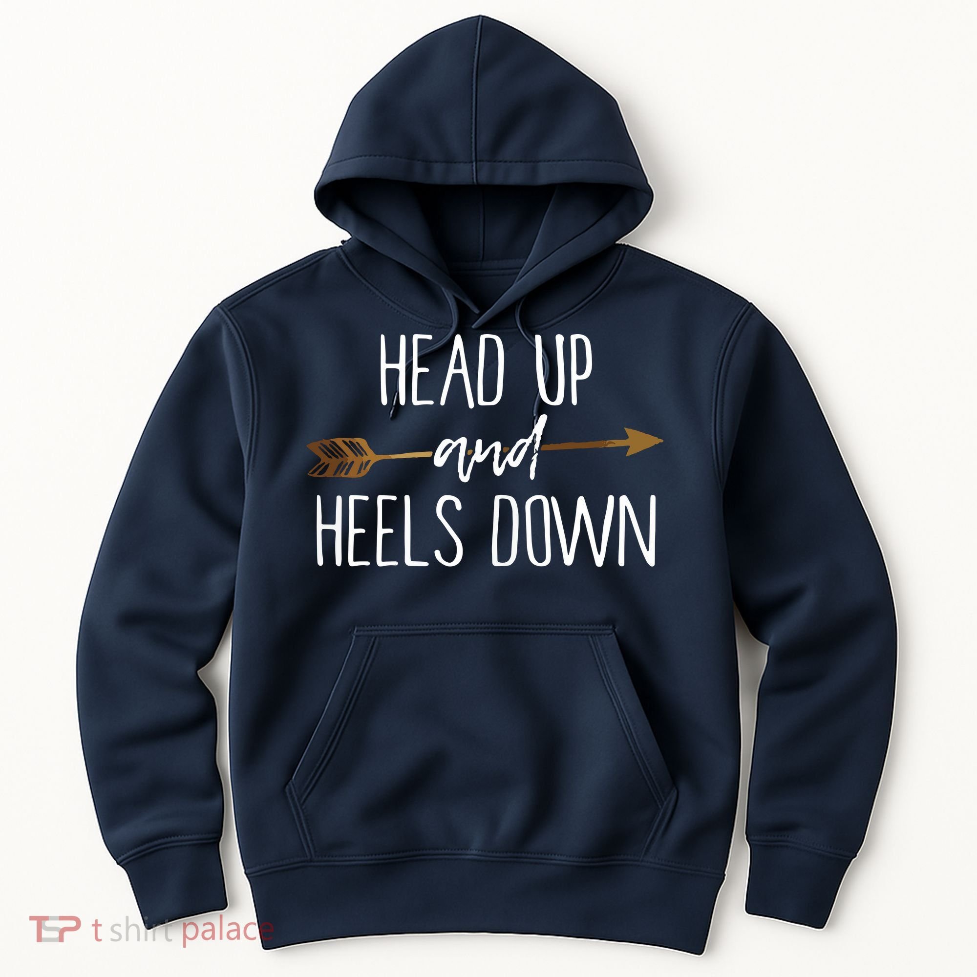 Head Up And Heels Down Shirts Horse Lovers Hoodie