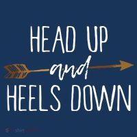 Head Up And Heels Down Shirts Horse Lovers Long Sleeve Shirt thumb 2