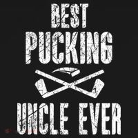 Hockey Uncle Best Pucking Uncle Ever Hockey Fan Cool Gift Women's Hoodie thumb 2