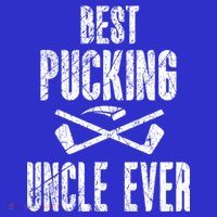 Hockey Uncle Best Pucking Uncle Ever Hockey Fan Cool Gift Hoodie thumb 2