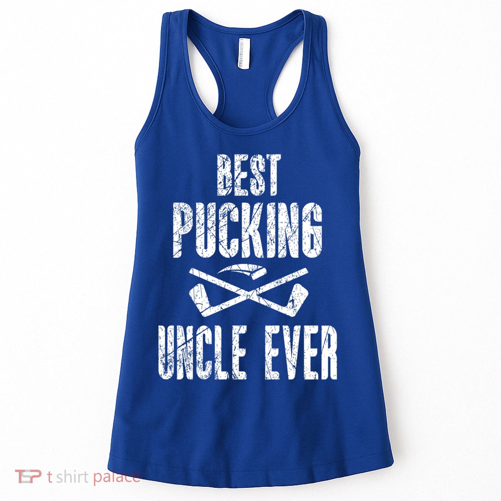 Hockey Uncle Best Pucking Uncle Ever Hockey Fan Cool Gift Women's Tank Top