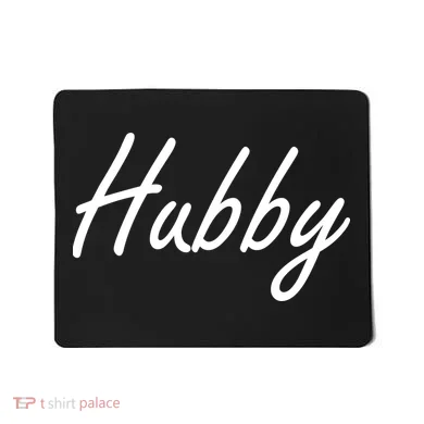 Hubby Funny Couples Mousepad