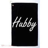 Hubby Funny Couples Golf Towel thumb 0