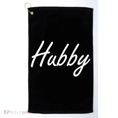 Hubby Funny Couples Golf Towel