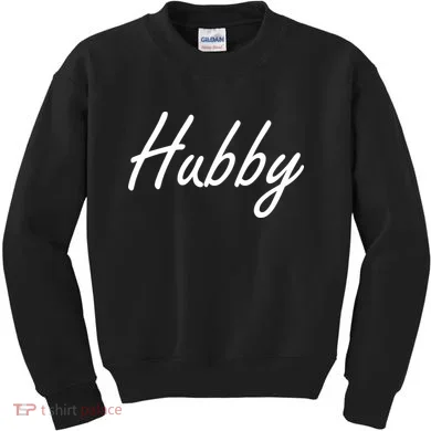 Hubby Funny Couples Kids Sweatshirt