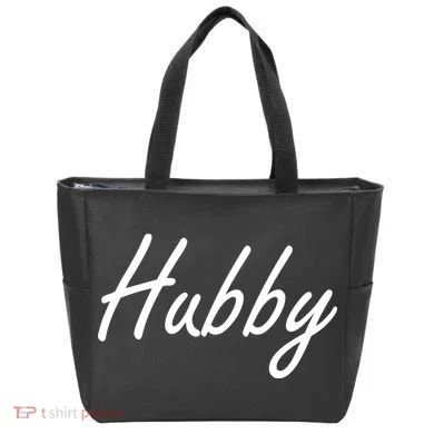 Hubby Funny Couples Tote Bag