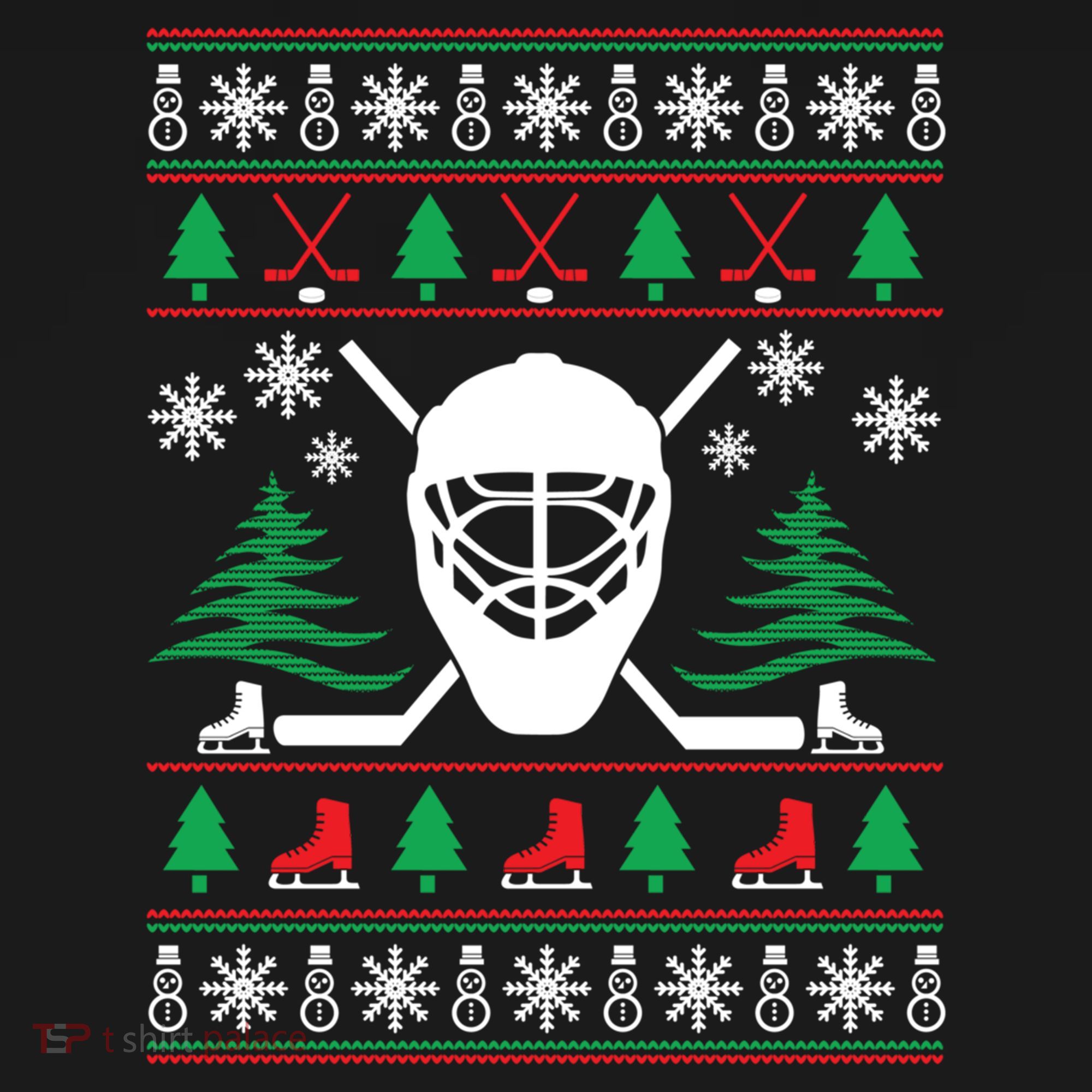 Hockey Ugly Christmas Sweater Funny Hockey Cute Gift Women's Hoodie
