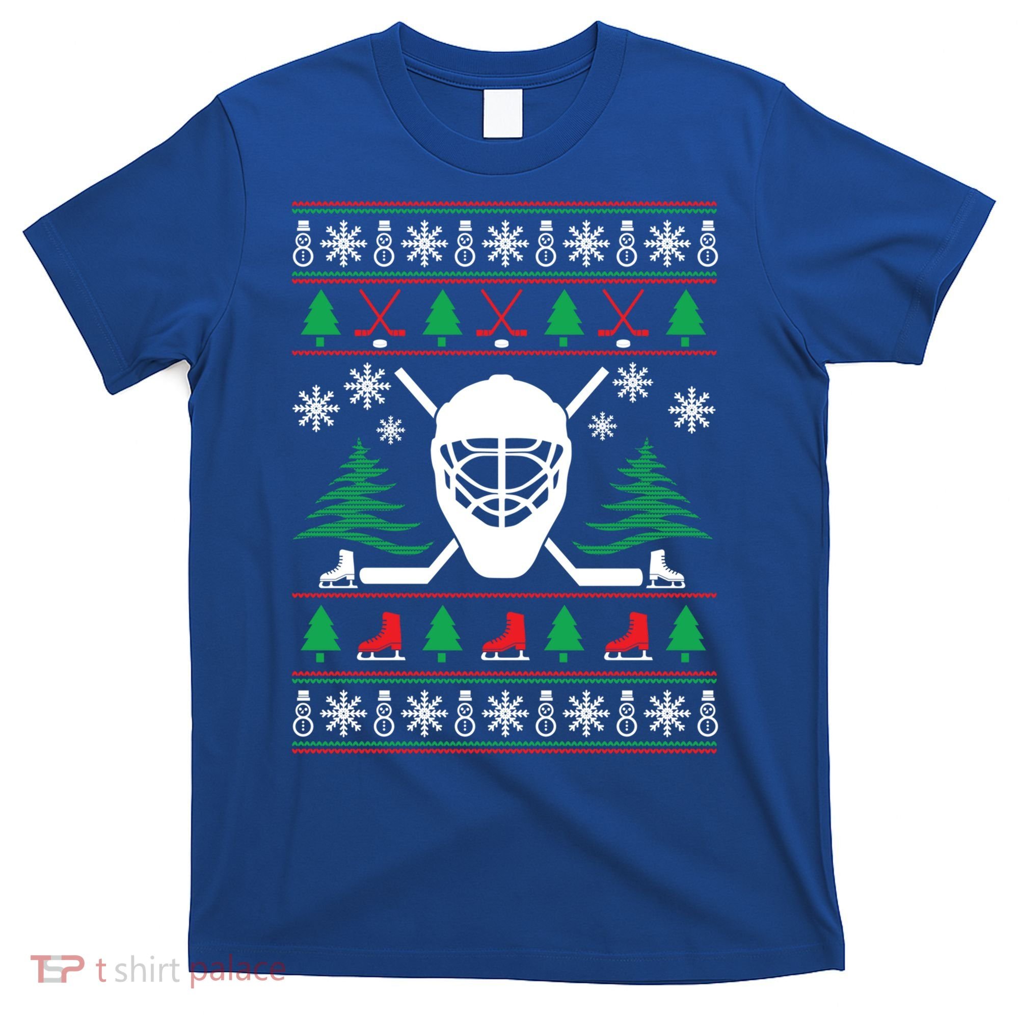 Hockey Ugly Christmas Sweater Funny Hockey Cute Gift T-Shirt