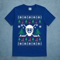 Hockey Ugly Christmas Sweater Funny Hockey Cute Gift T-Shirt thumb 5