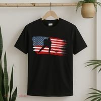 Hockey Usa Flag American Flag Patriotic Ice Hockey T-Shirt thumb 2