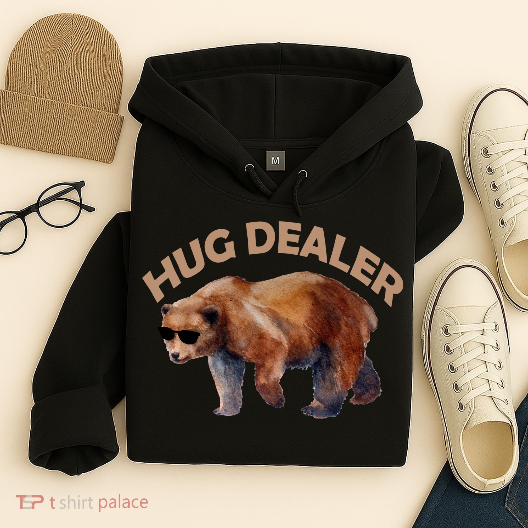 Hug Dealer Gangster Bear Hoodie