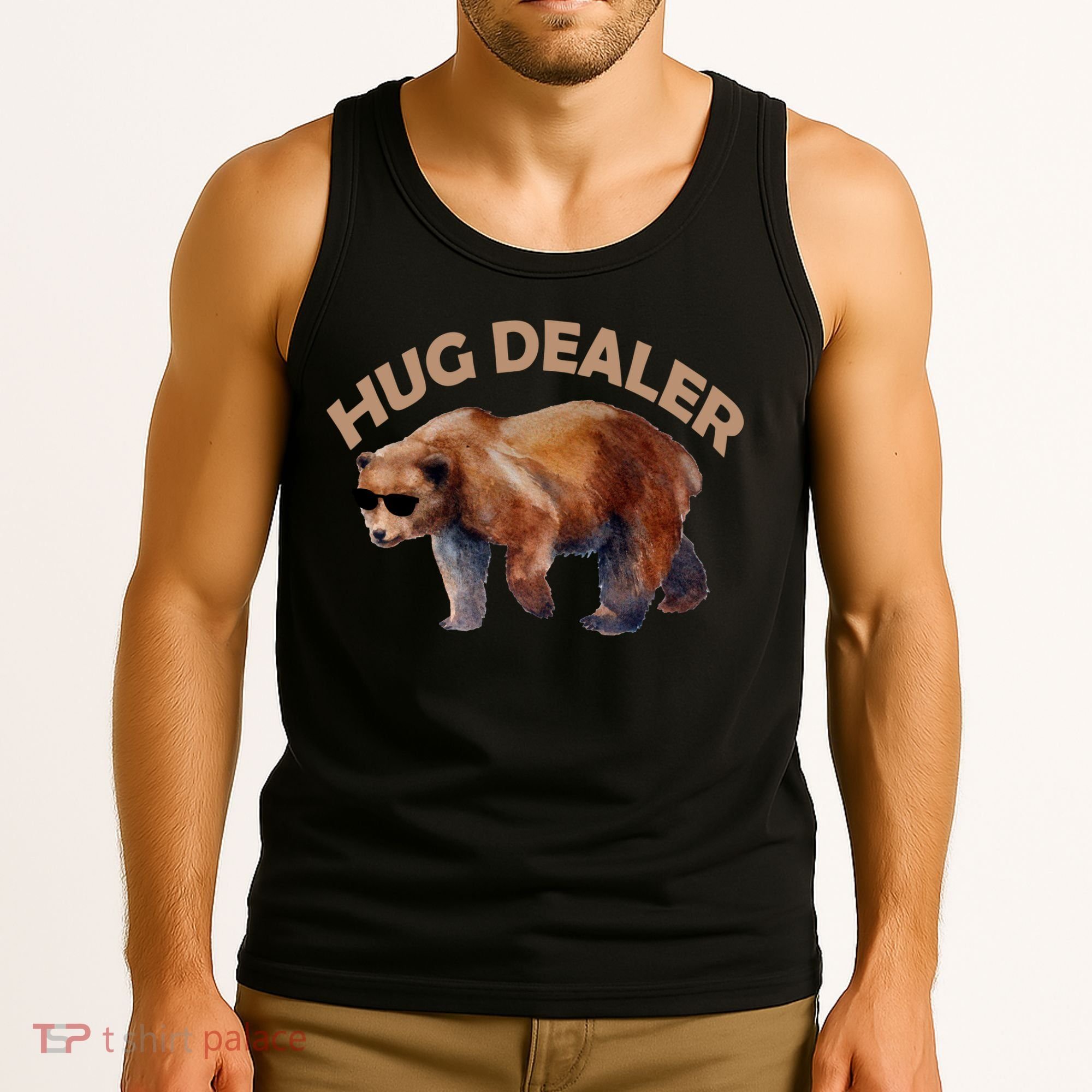 Hug Dealer Gangster Bear Tank Top