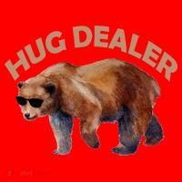 Hug Dealer Gangster Bear Santa Hat thumb 1
