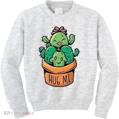 Hug Me Cactus Kids Sweatshirt