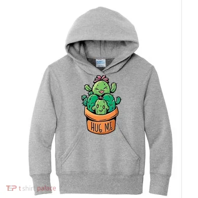 Hug Me Cactus Kids Hoodie