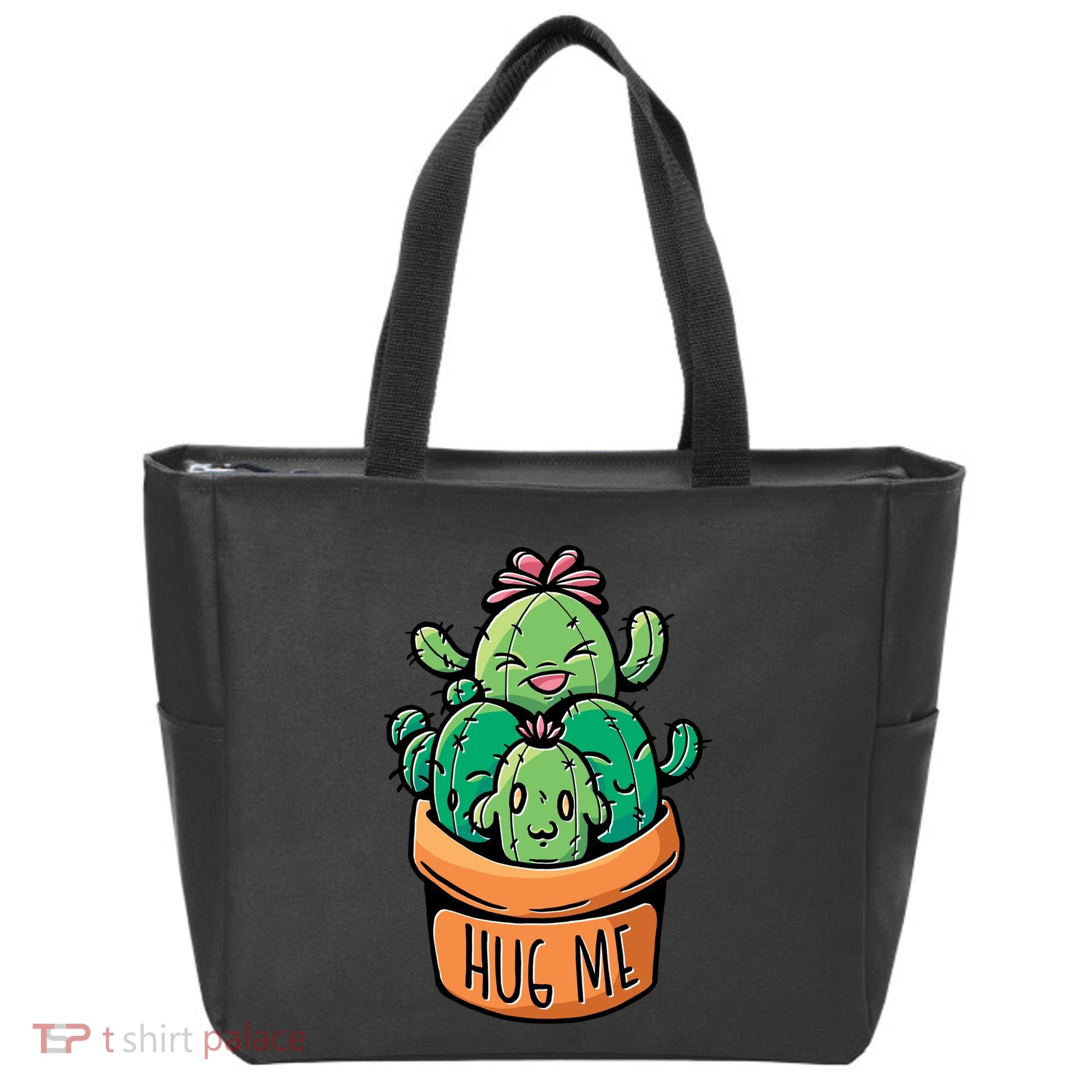 Hug Me Cactus Tote Bag