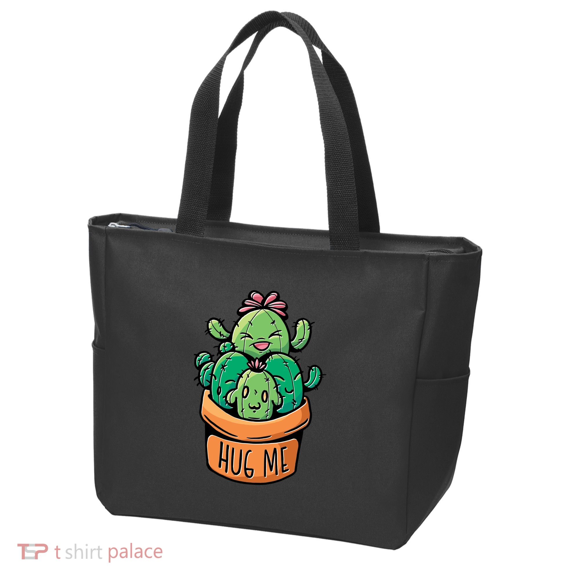Hug Me Cactus Tote Bag