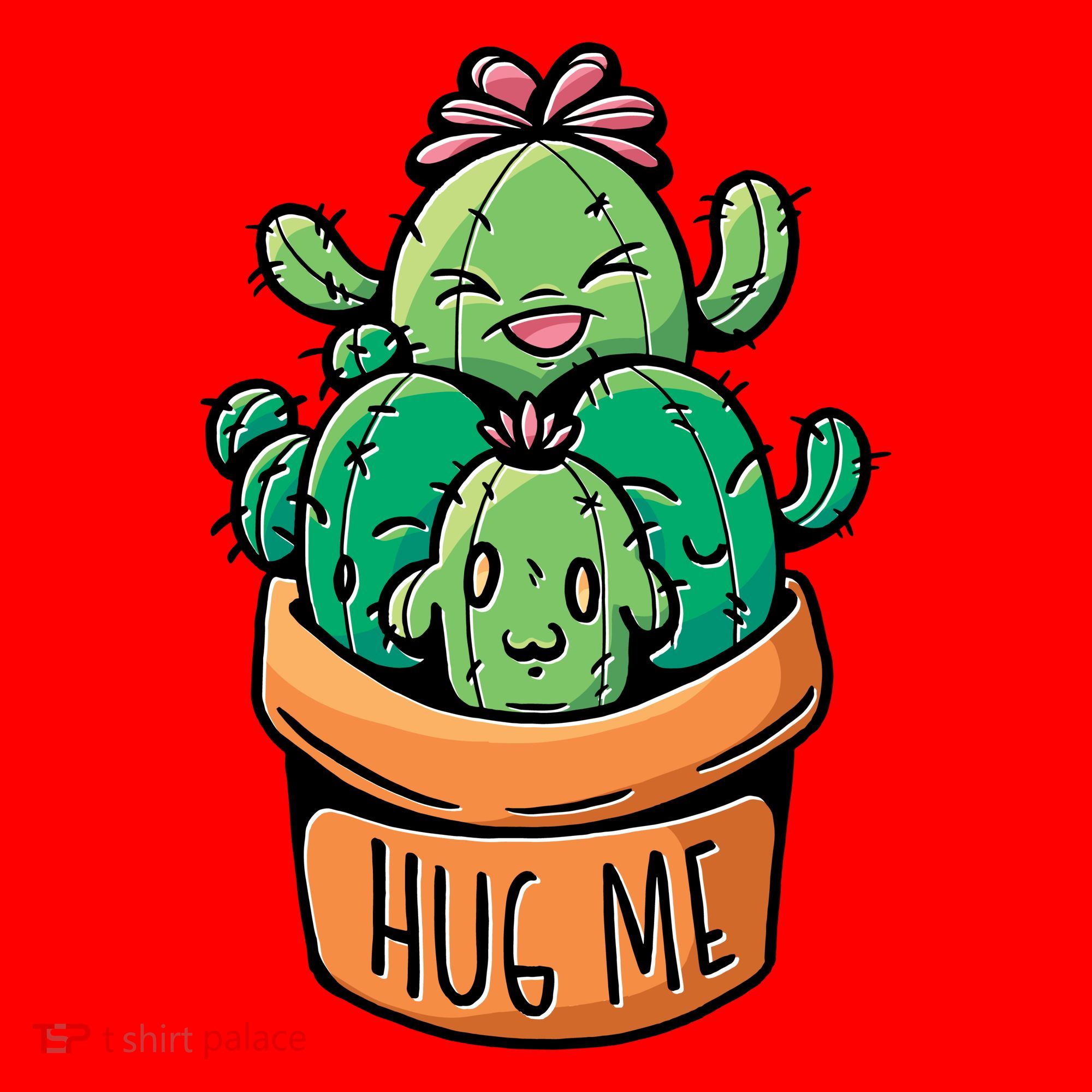 Hug Me Cactus Santa Hat