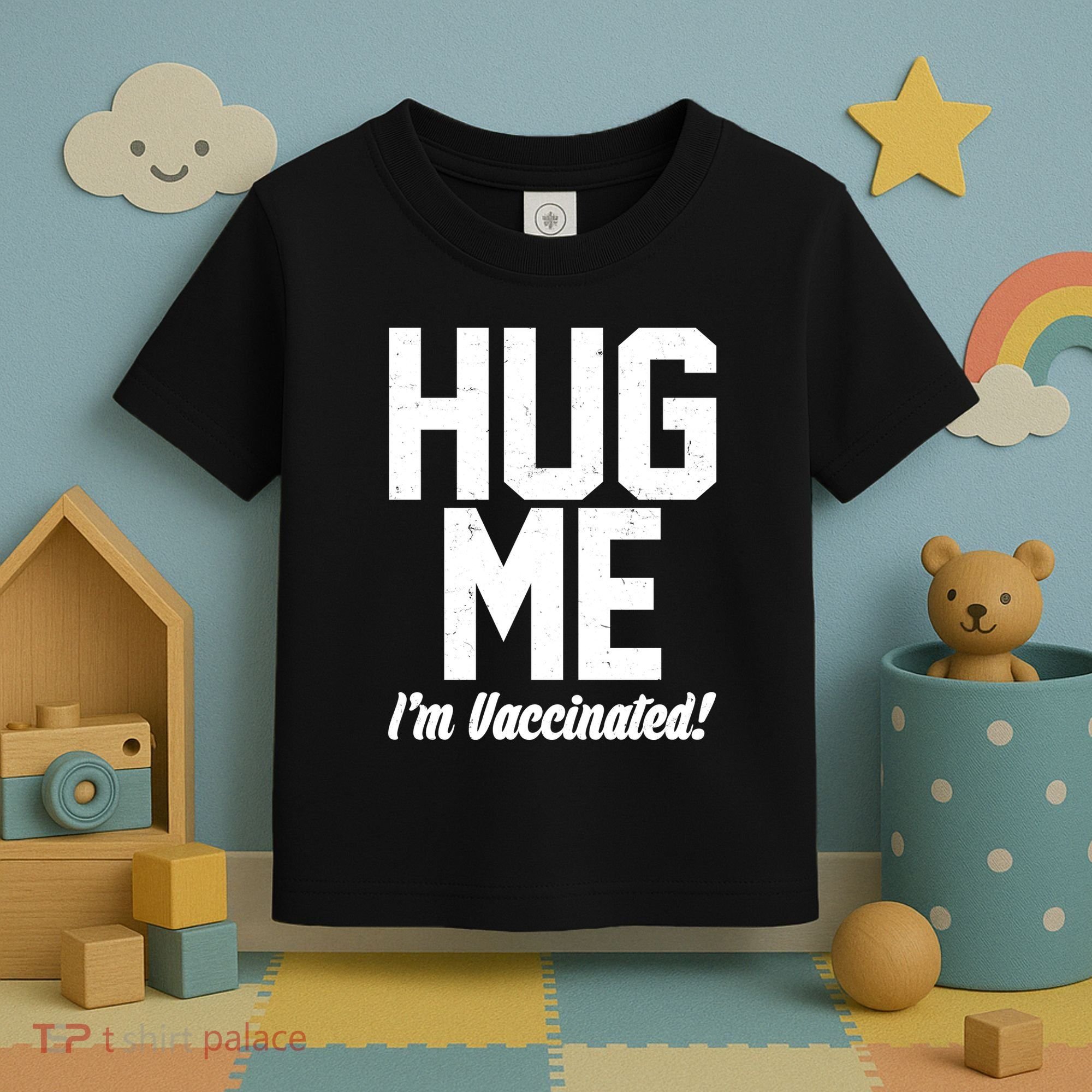 Hug Me I'm Vaccinated!  Toddler T-Shirt